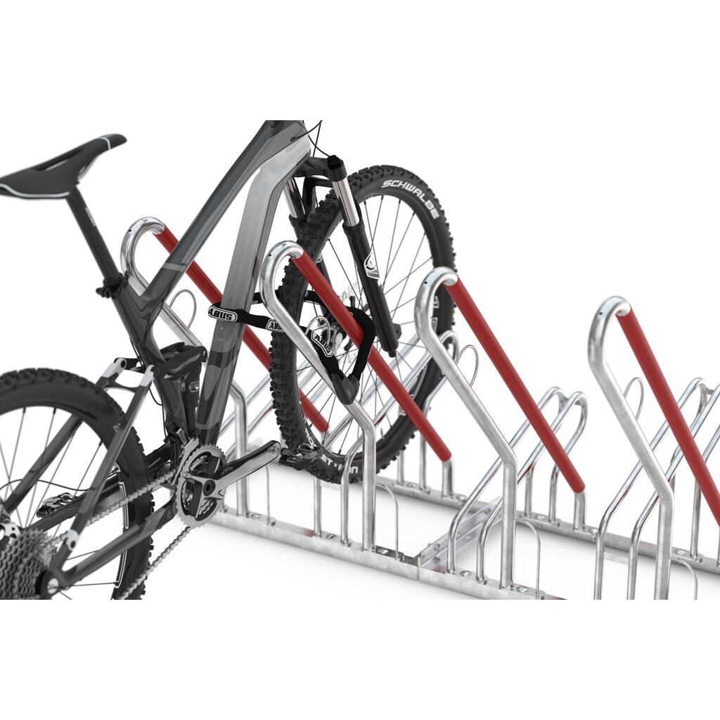 N° de l'image du produit 3 : wsm® Parc à vélo, stationnement d’1 côté, 2 emplacements, écart entre les roues 350 mm
