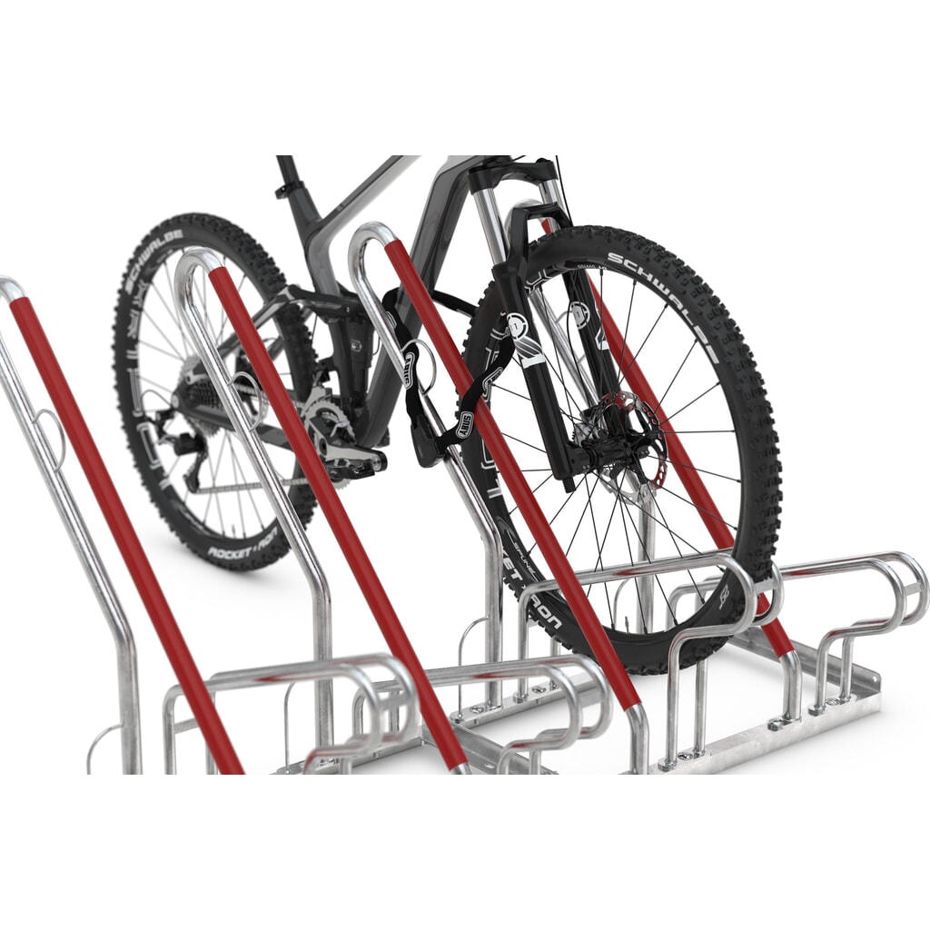wsm® Parc à vélo, stationnement d’1 côté, 2 emplacements, écart entre les roues 350 mm N° de l'image du produit 4 : wsm® Parc à vélo, stationnement d’1 côté, 2 emplacements, écart entre les roues 350 mm