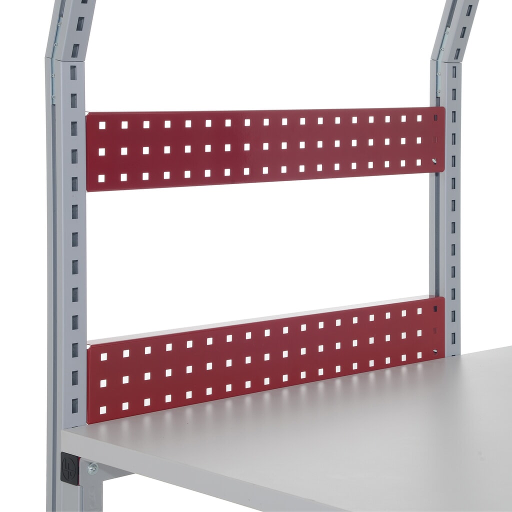 Paroi arrière perforée pour les Rocholz tables d’emballage FLEX, H x l x P 100 x 1 000 x 30 mm Illustration du produit: Paroi arrière perforée pour les Rocholz tables d’emballage FLEX, H x l x P 100 x 1 000 x 30 mm