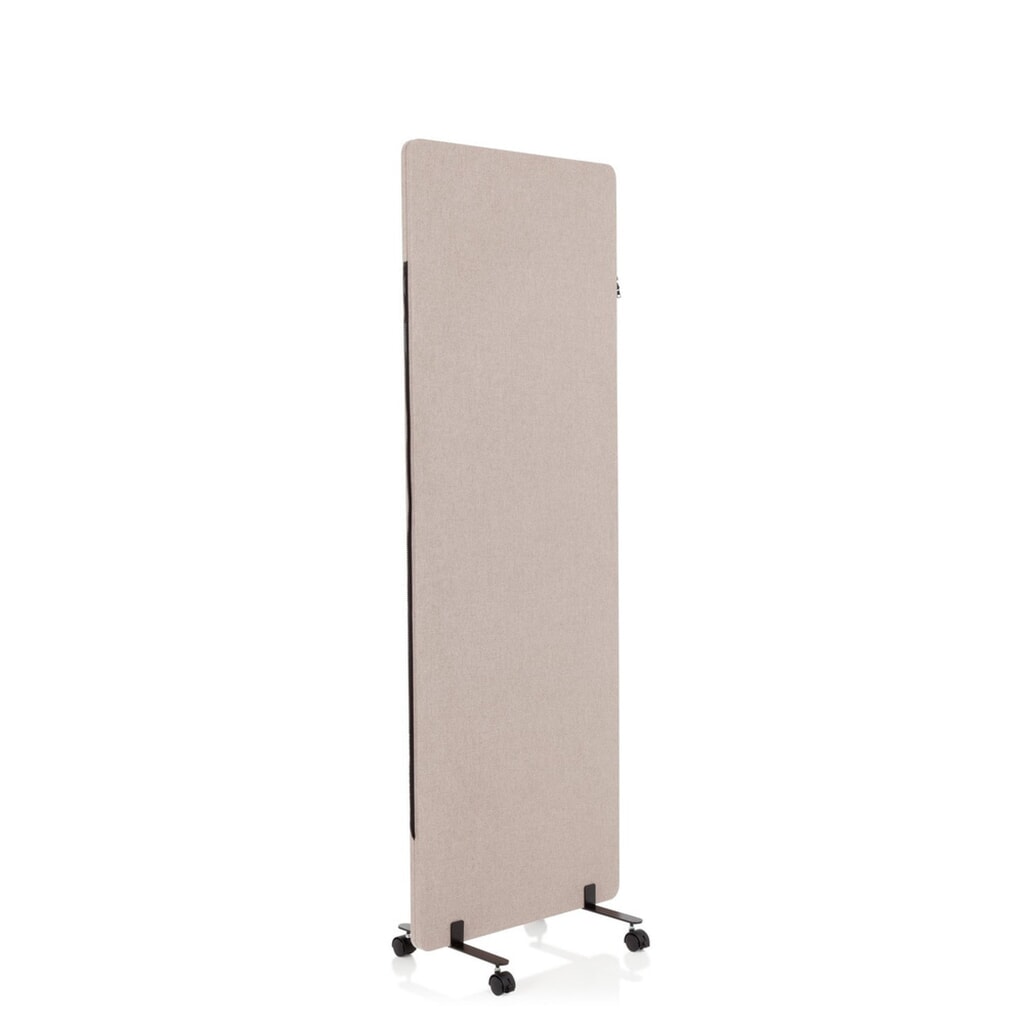 Pièce centrale hjh OFFICE pour système de parois de séparation FLEXMIUT, taupe N° de l'image du produit 1 : Pièce centrale hjh OFFICE pour système de parois de séparation FLEXMIUT, taupe