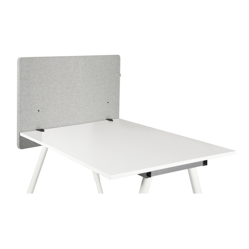 Illustration du produit: Paroi de séparation acoustique de bureau hjh FLEXMIUT D SIDE D 80 cm, gris clair