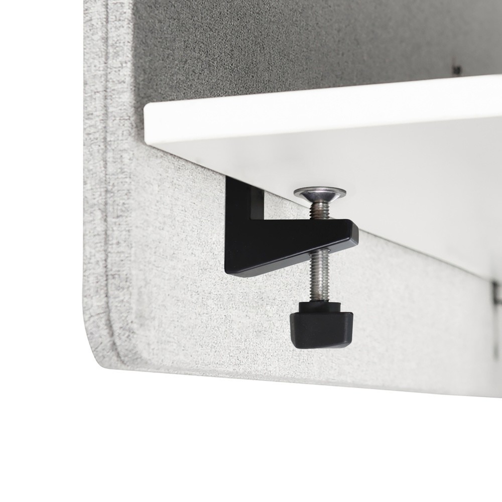 Numéro de l'image du produit 4: Paroi de séparation acoustique de bureau hjh FLEXMIUT D SIDE D 80 cm, gris clair