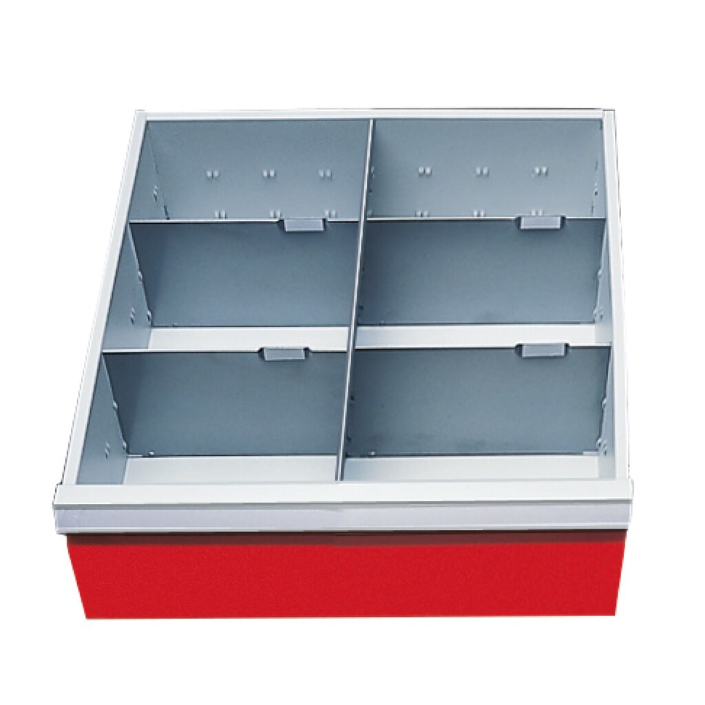 N° de l'image du produit 1 : Paroi de séparation pour servante d'atelier Bedrunka+Hirth, pour une hauteur de façade de 150 mm