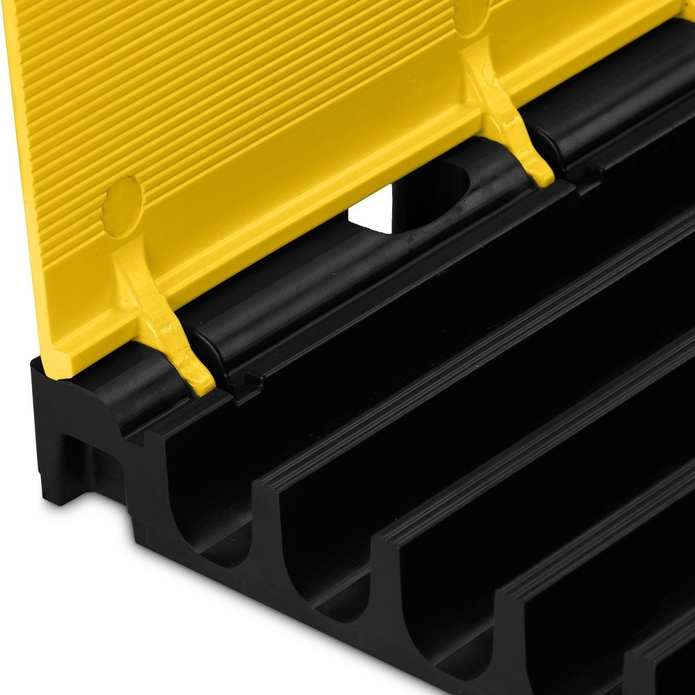 Numéro de l'image du produit 6: Partie centrale du passage de câbles Defender® MIDI 5 2D by Adam Hall, 5 canaux, noire/jaune