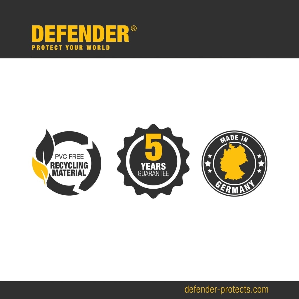 N° de l'image du produit 2 : Passage de câbles Defender® MIDI 5 by Adam Hall, 5 canaux, noir/jaune