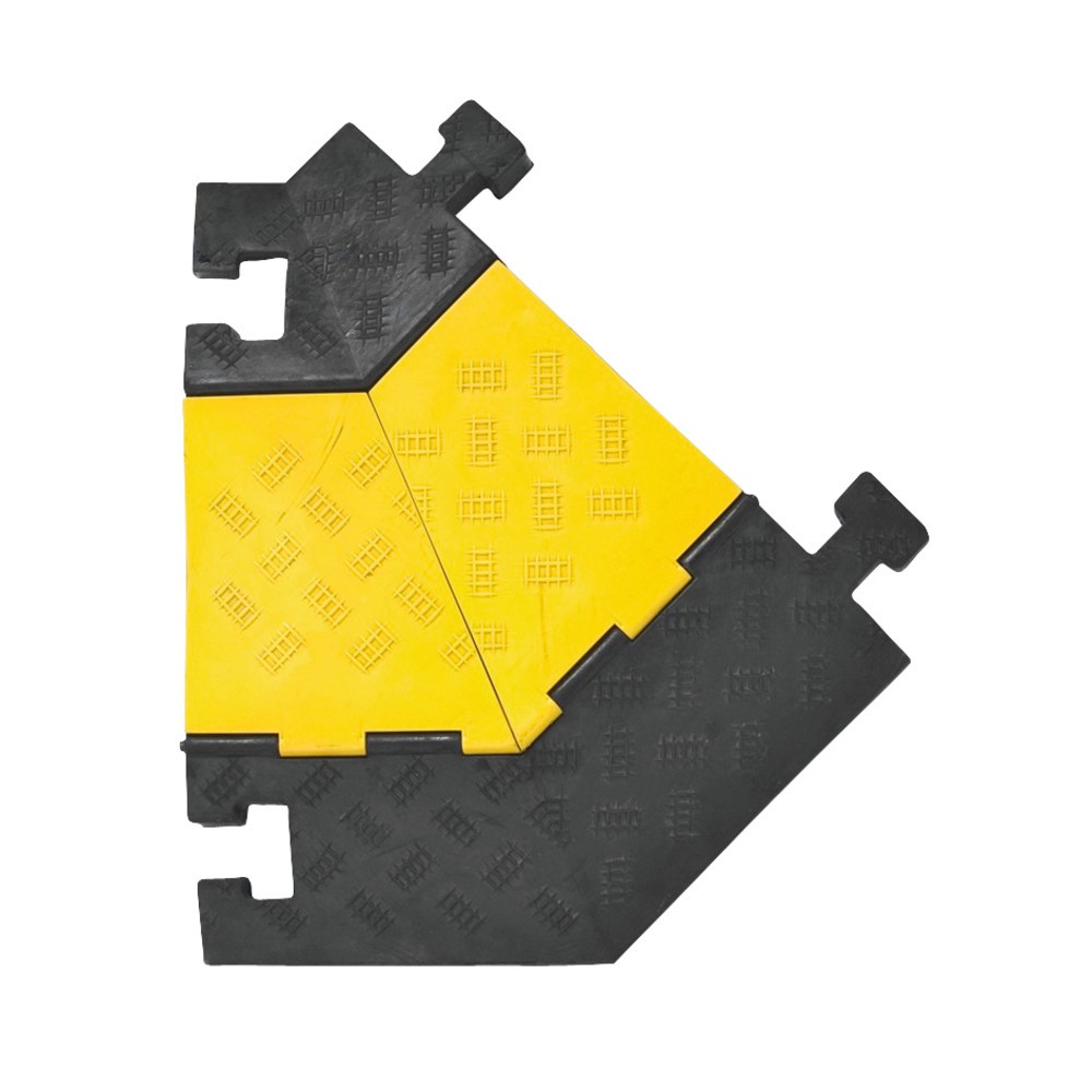 Numéro de l'image du produit 1: Passage pour câbles, enfichable, raccord coudé droit, noir/jaune