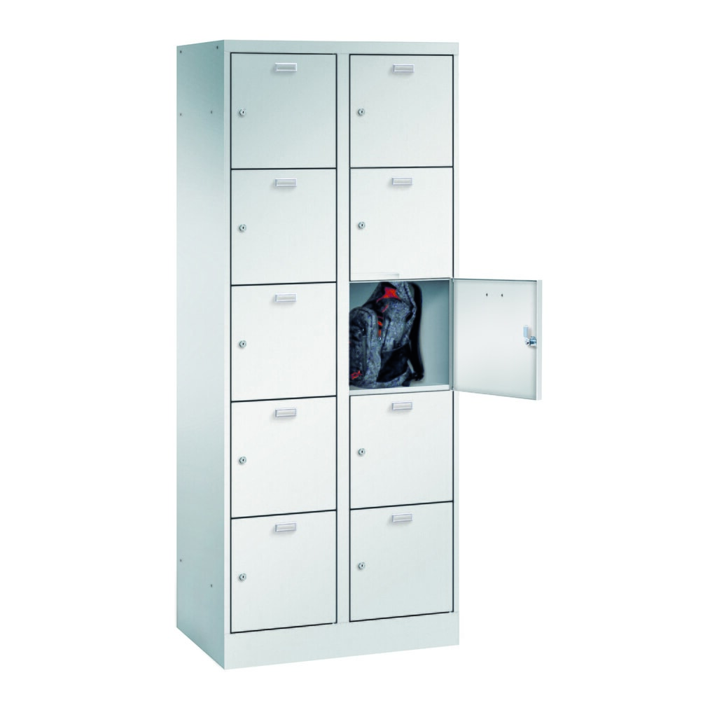 Illustration du produit: PAVOY Meuble coffre-fort, 2 x 5 casiers, serrure à cylindre, HxlxP 1 950 x 800 x 500 mm, largeur de compartiment 400 mm