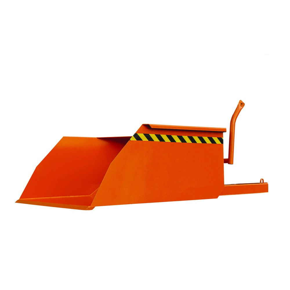 Numéro de l'image du produit 1: Pelle godet Eichinger® avec entrées de fourche fermées pour chariot élévateur, 1 500 kg, 300 litres orangé pur