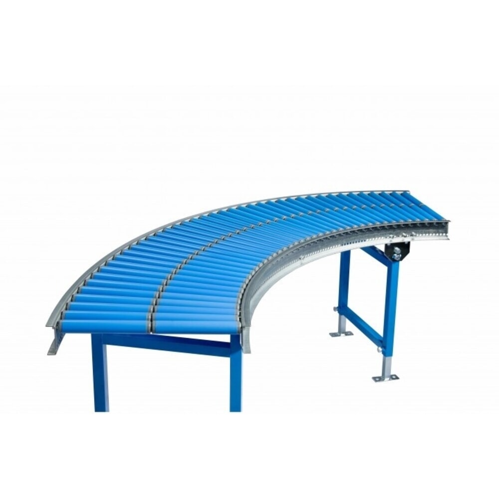 N° de l'image du produit 2 : Convoyeur à rouleaux pour petites charges, rouleaux en plastique, courbe de 45°, axe fileté, Ø 30 mm, largeur de 400 mm