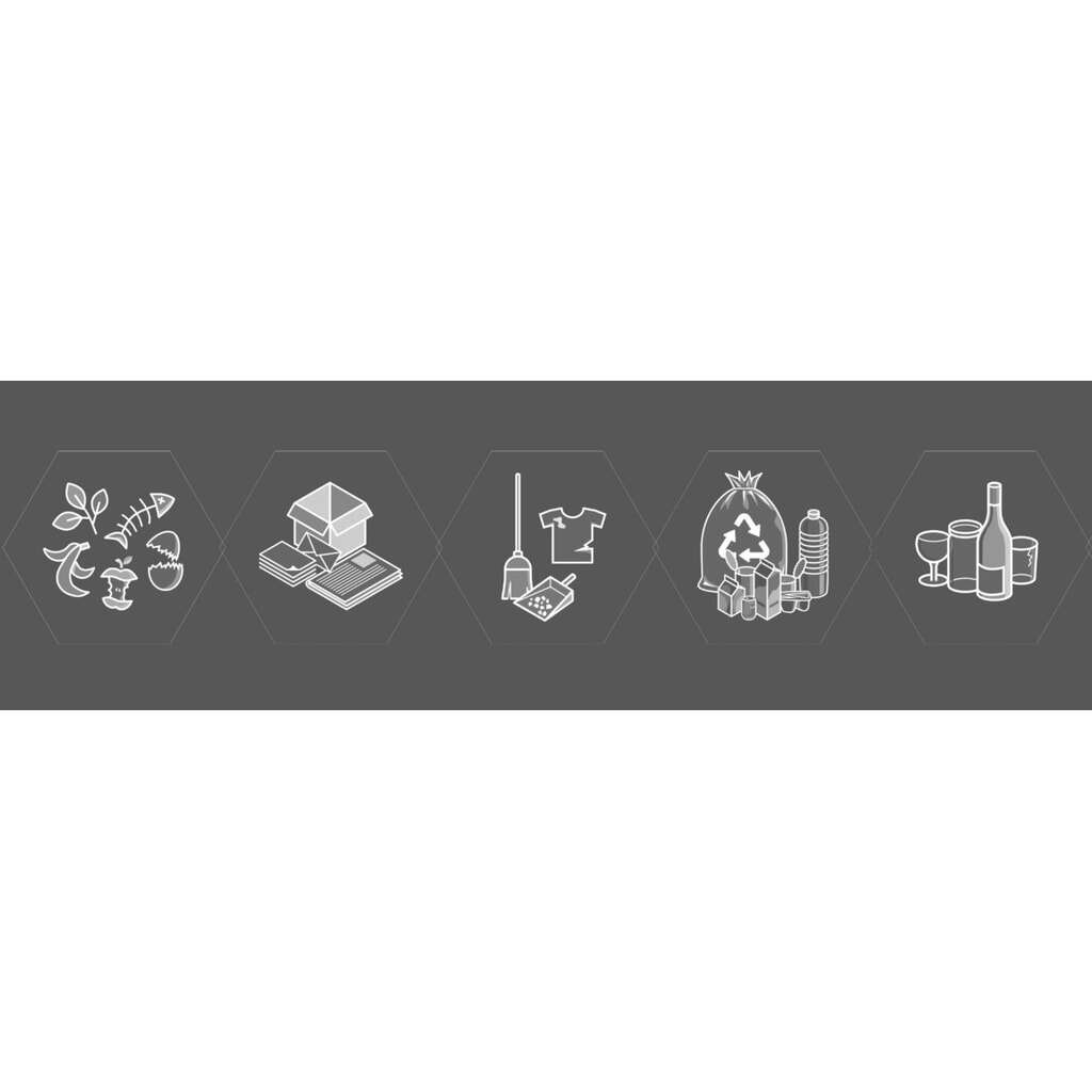 Jeu de pictogrammes Sixco stumpf® = 5 motifs, impression argentée Illustration du produit: Jeu de pictogrammes Sixco stumpf® = 5 motifs, impression argentée