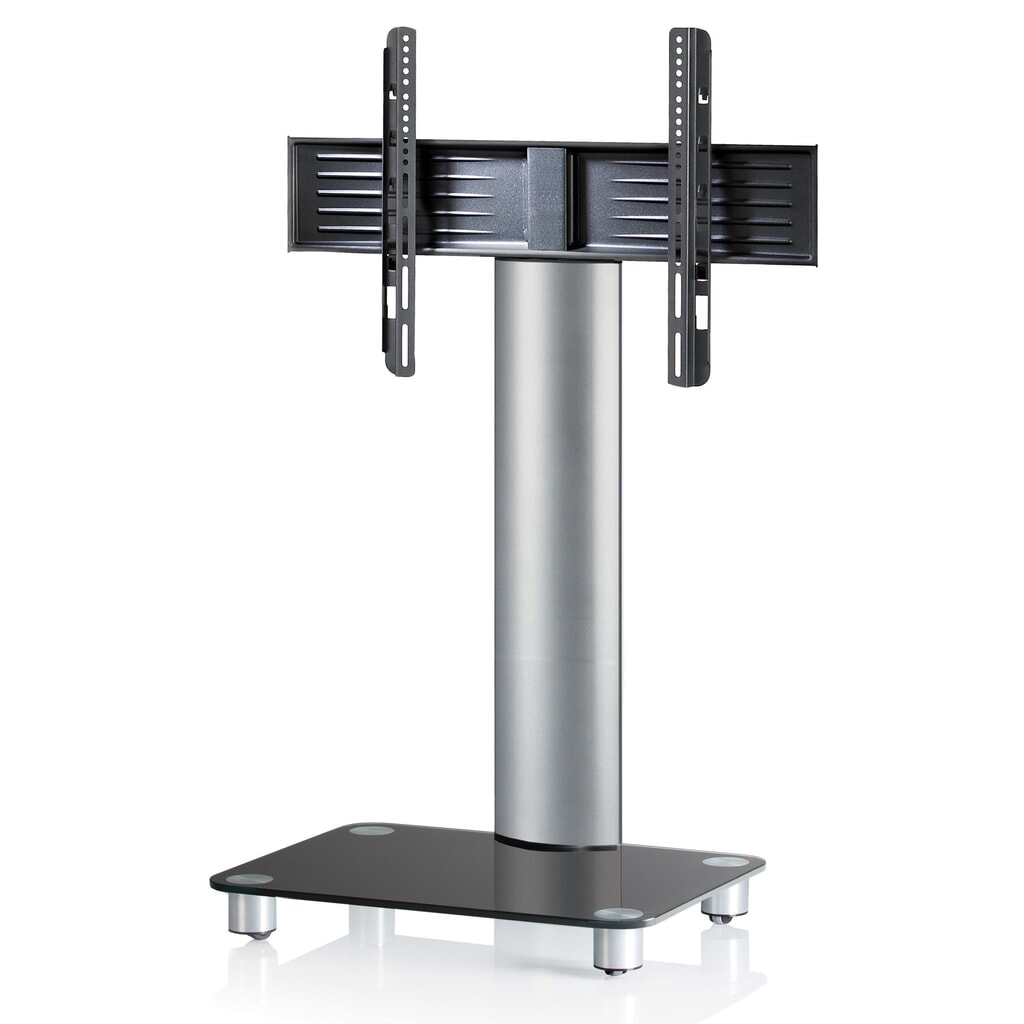 Pied TV VCM Tosal, argent N° de l'image du produit 1 : Pied TV VCM Tosal, argent