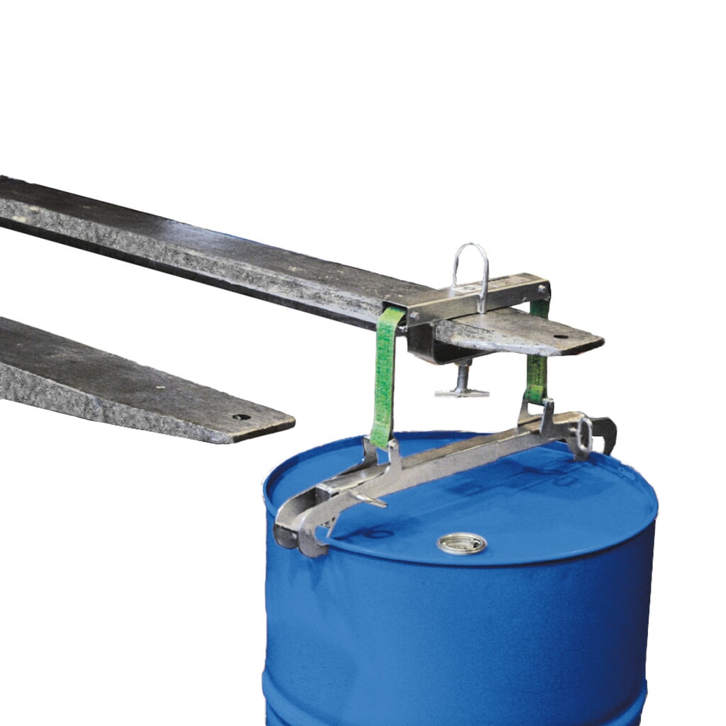 Préhenseur pour fûts, capacité de charge 250 kg, fût Ø 420-640 mm, galvanisé à chaud Illustration du produit: Préhenseur pour fûts, capacité de charge 250 kg, fût Ø 420-640 mm, galvanisé à chaud