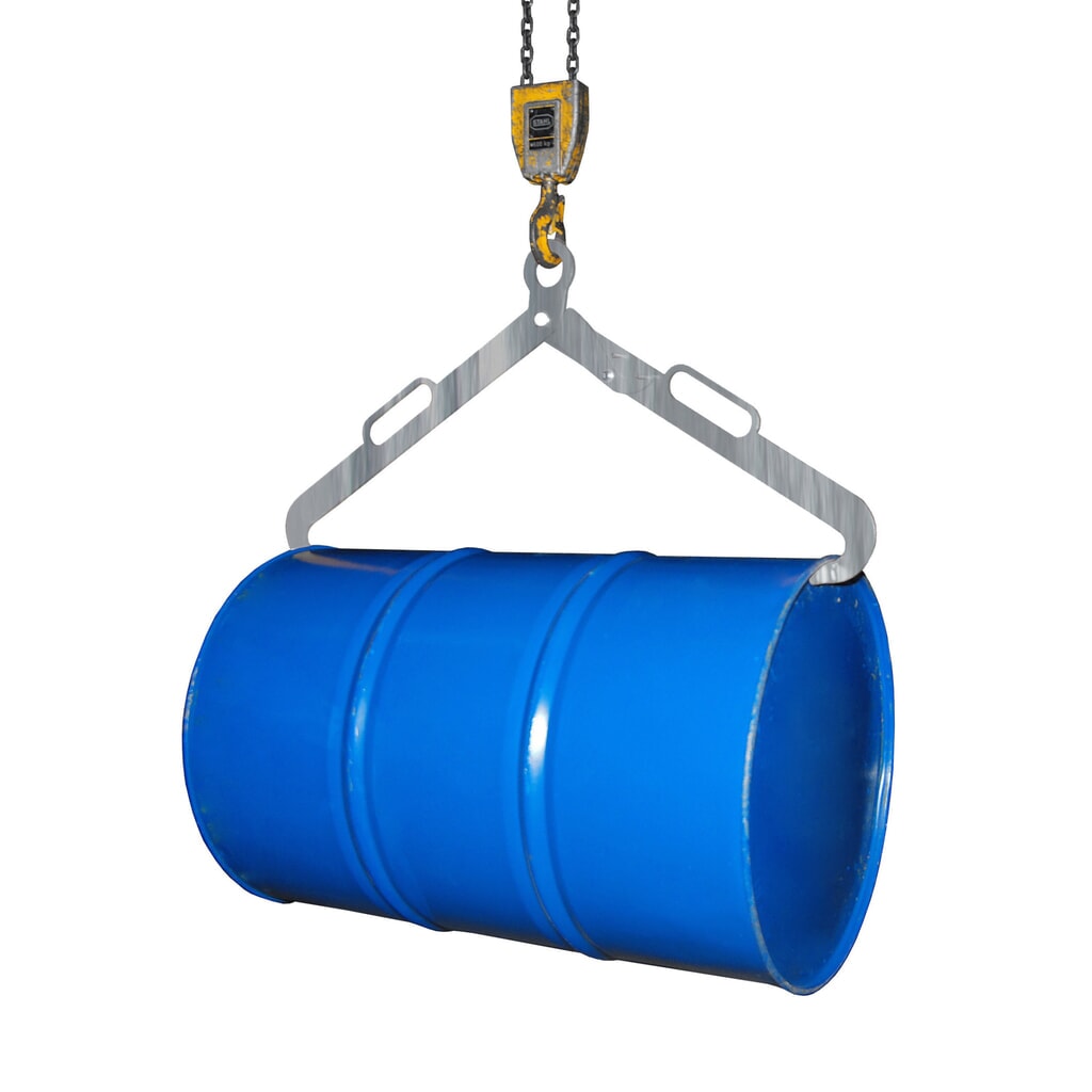 Pince à fûts LG pour fûts à bonde en acier de 200 litres couchés, galvanisé Illustration du produit: Pince à fûts LG pour fûts à bonde en acier de 200 litres couchés, galvanisé