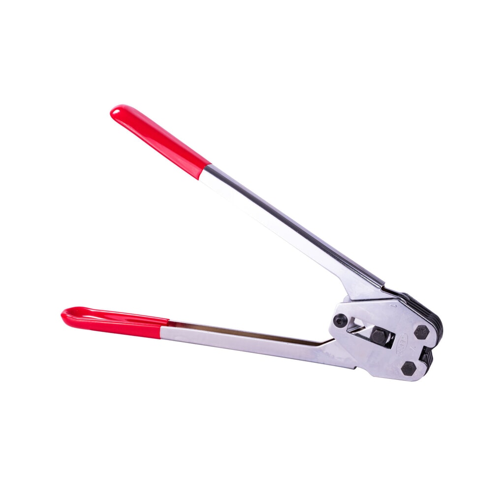 Pince de fermeture pour feuillard de cerclage en PP, pour largeur de bande 12 -13 mm Illustration du produit: Pince de fermeture pour feuillard de cerclage en PP, pour largeur de bande 12 -13 mm