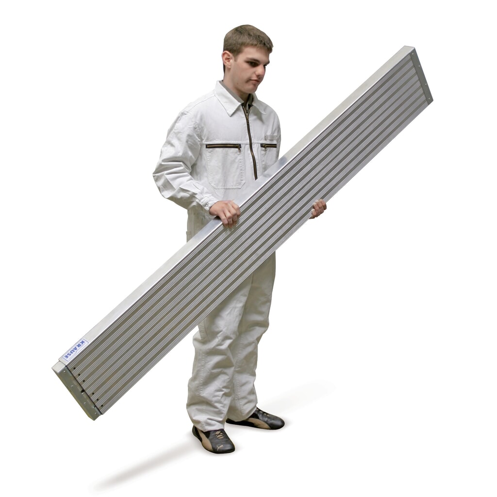 N° de l'image du produit 1 : Planche télescopique KRAUSE® avec revêtement antidérapant, longueur 2,04- 2,98 m