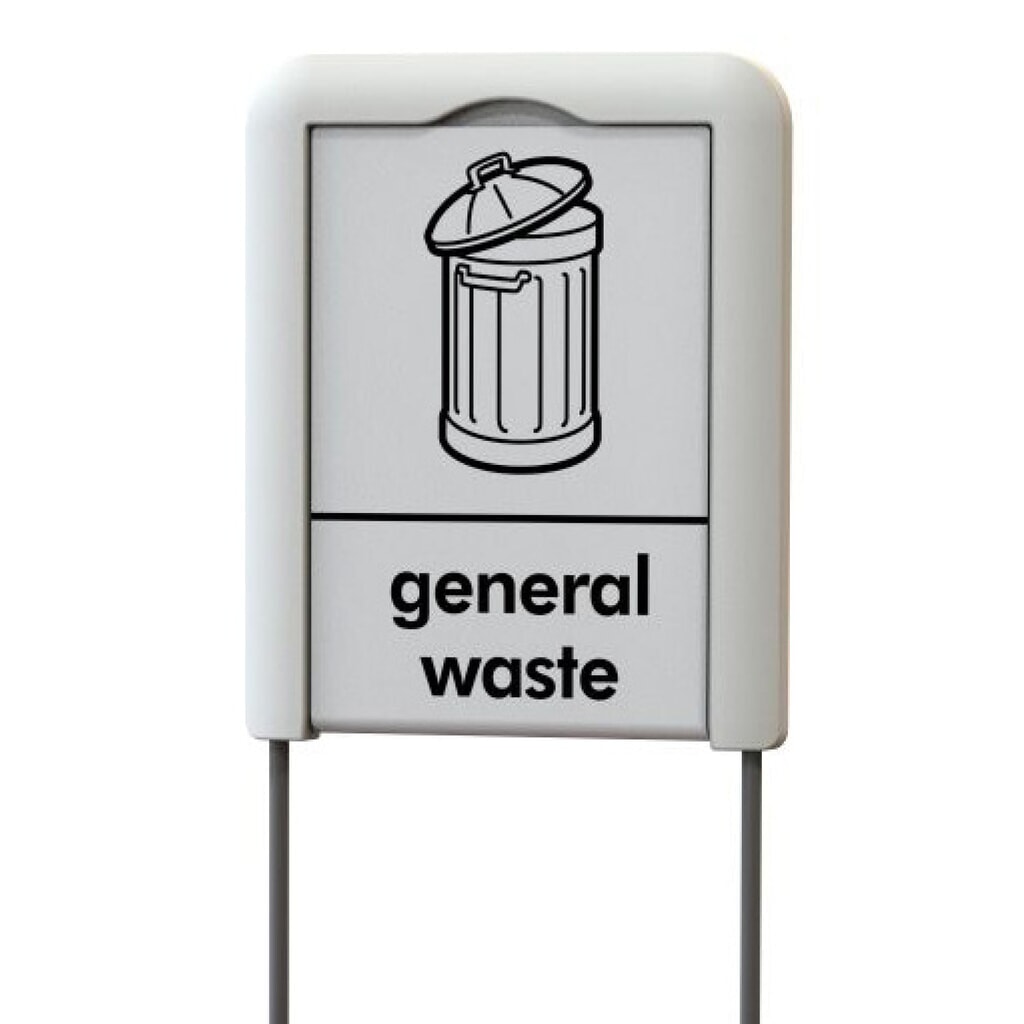 Plaque d’information pour poubelles Midi ENVIROBIN Illustration du produit: Plaque d’information pour poubelles Midi ENVIROBIN