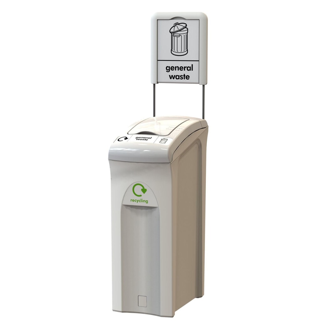 Plaque d’information pour poubelles Midi ENVIROBIN N° de l'image du produit 2 : Plaque d’information pour poubelles Midi ENVIROBIN