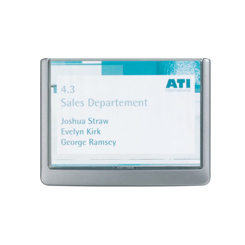 N° de l'image du produit 1 : Plaque de porte DURABLE Click Sign, H x L 105,5 x 149 mm, graphite