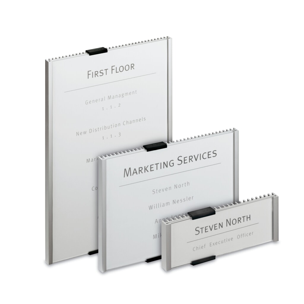 Plaque de porte DURABLE Info Sign, H x L 105,5 x 149 mm Illustration du produit: Plaque de porte DURABLE Info Sign, H x L 105,5 x 149 mm