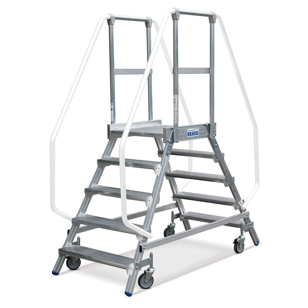 N° de l'image du produit 1 : Échelle plate-forme KRAUSE®, mobile, hauteur déployée 0,70 m