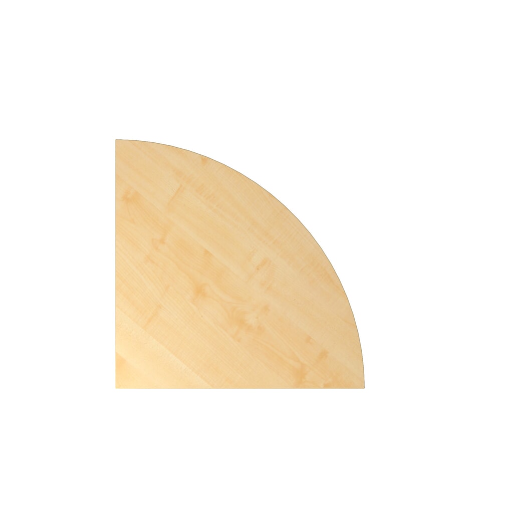 Illustration du produit: Plateau de jonction pour bureau avec commutateur mémoire, quart de cercle, lxP 800 x 800 mm, érable
