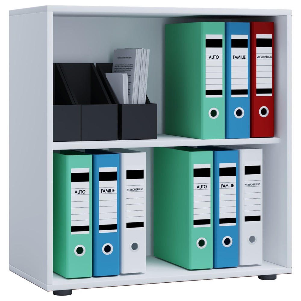 Numéro de l'image du produit 1: Lona Tablette de bureau, 2 compartiments, HxlxP 740 x 700 x 400 mm, blanc