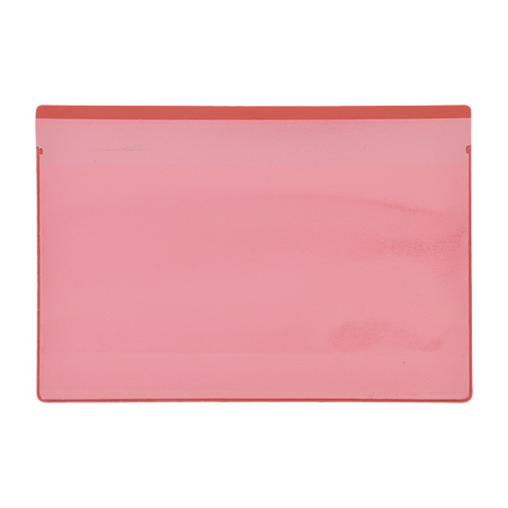 Numéro de l'image du produit 1: Poches magnétiques, DIN A6 paysage, insertion par en haut, 50 pcs/UV, rouges