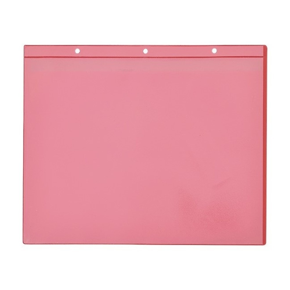 Numéro de l'image du produit 1: Poches magnétiques, DIN A4 paysage, insertion par le côté, 50 pcs/UV, rouges