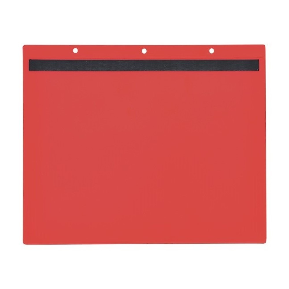 Numéro de l'image du produit 2: Poches magnétiques, DIN A4 paysage, insertion par le côté, 50 pcs/UV, rouges