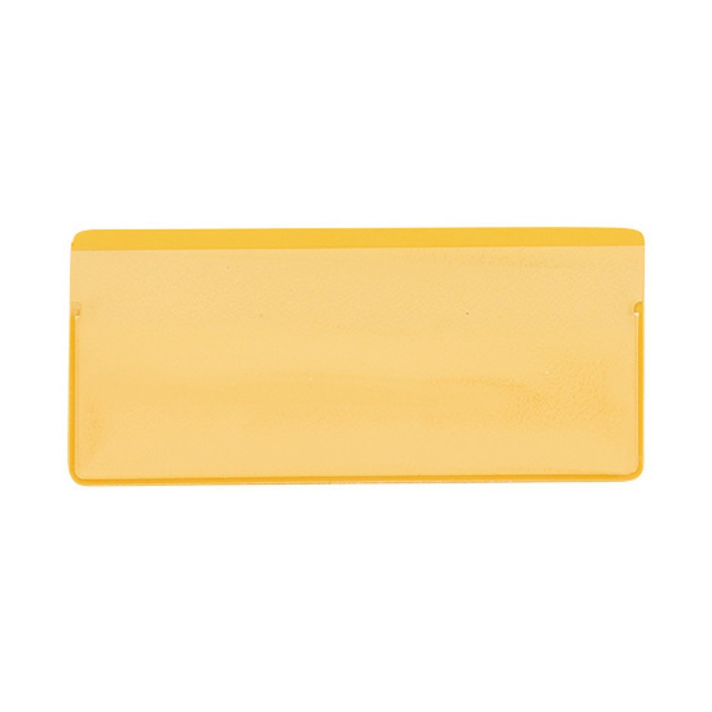 Numéro de l'image du produit 1: Poches magnétiques, Hxl 50 x 110 mm, insertion par en haut, 50 pcs/UV, jaunes
