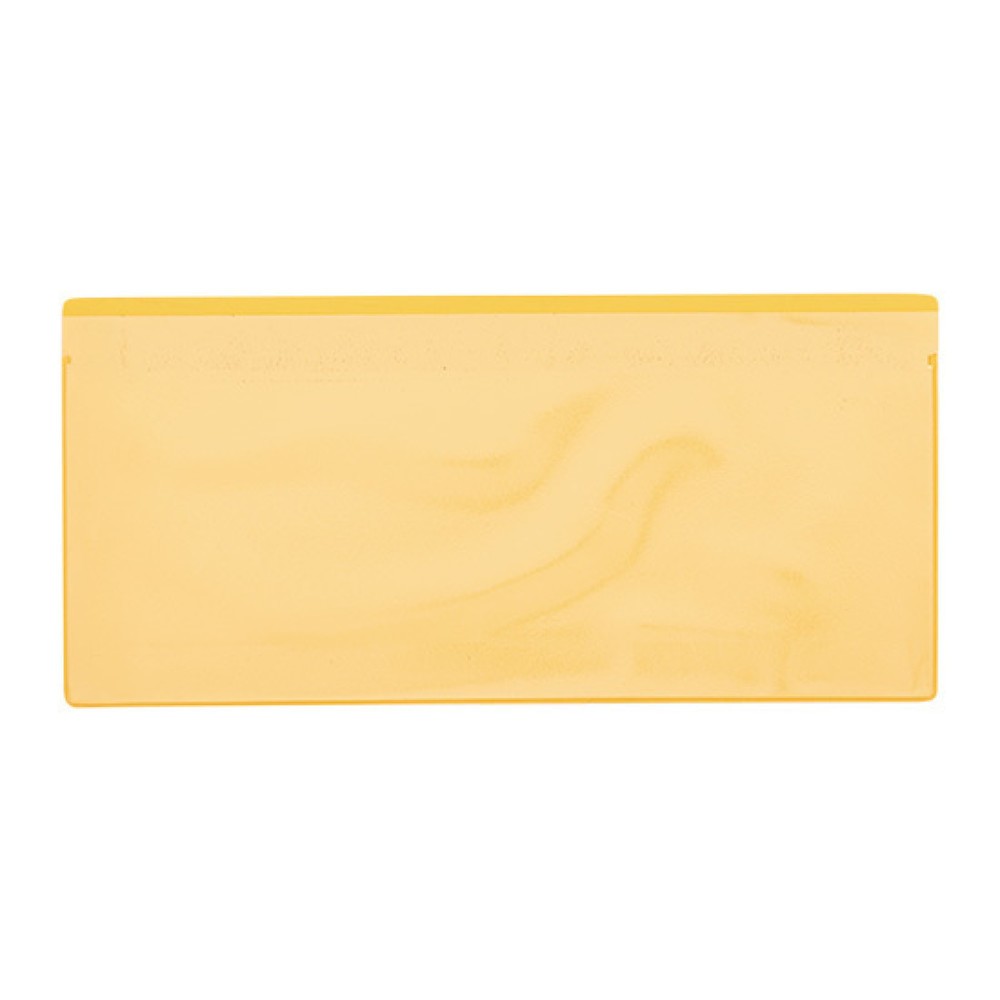 Numéro de l'image du produit 1: Poches magnétiques, DIN 1/3 A4 paysage, insertion par en haut, 50 pcs/UV, jaunes