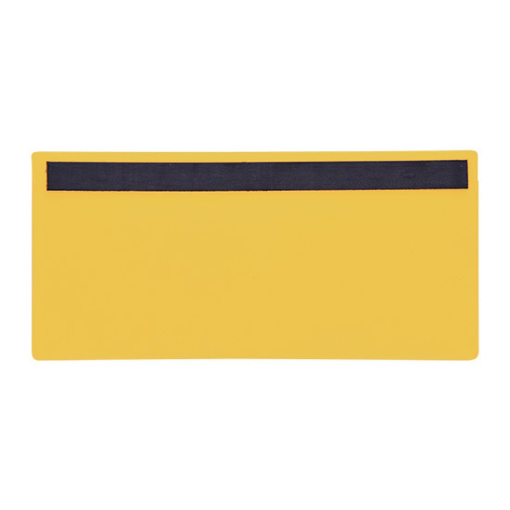 Numéro de l'image du produit 2: Poches magnétiques, DIN 1/3 A4 paysage, insertion par en haut, 50 pcs/UV, jaunes