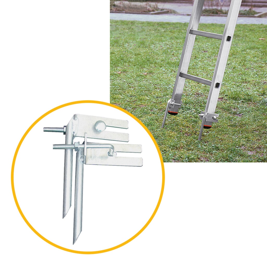 Illustration du produit: Pointes de montant pour échelle simple à câble KRAUSE®, 2 pièces