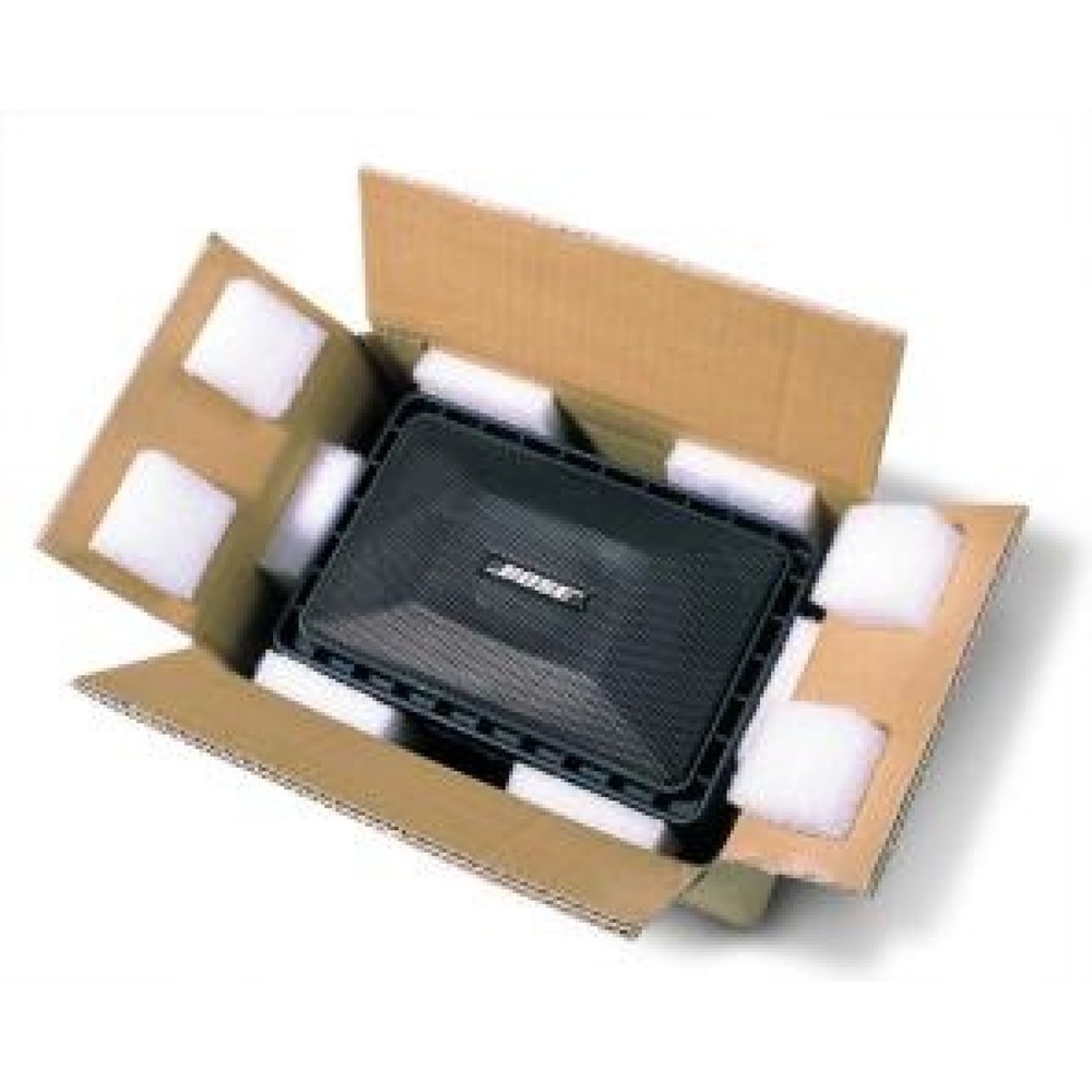 N° de l'image du produit 2 : Protection de rembourrage autocollante, 50 x 50 x 25 mm, blanche, adhésif puissant, 1 UV = 2 000 pièces