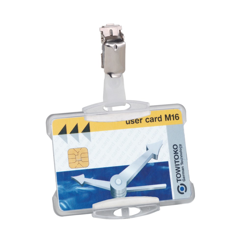Numéro de l'image du produit 1: Porte-badge DURABLE pour une carte d’entreprise, avec clip