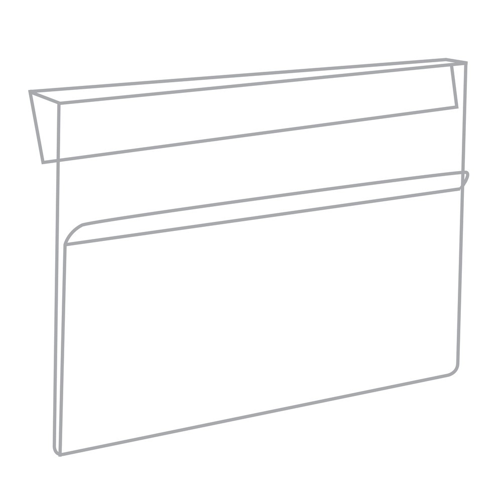 Numéro de l'image du produit 2: Pochette de marquage pour cadre rehausseur, 100 pces/unité de vente, DIN A5, insertion verticale, transparente