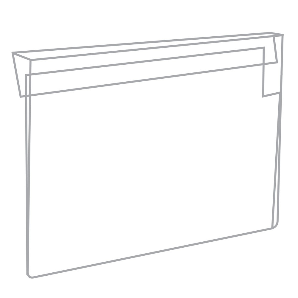 Numéro de l'image du produit 2: Pochette de marquage pour cadre rehausseur, 100 pces/unité de vente, DIN A5, insertion latérale, transparente