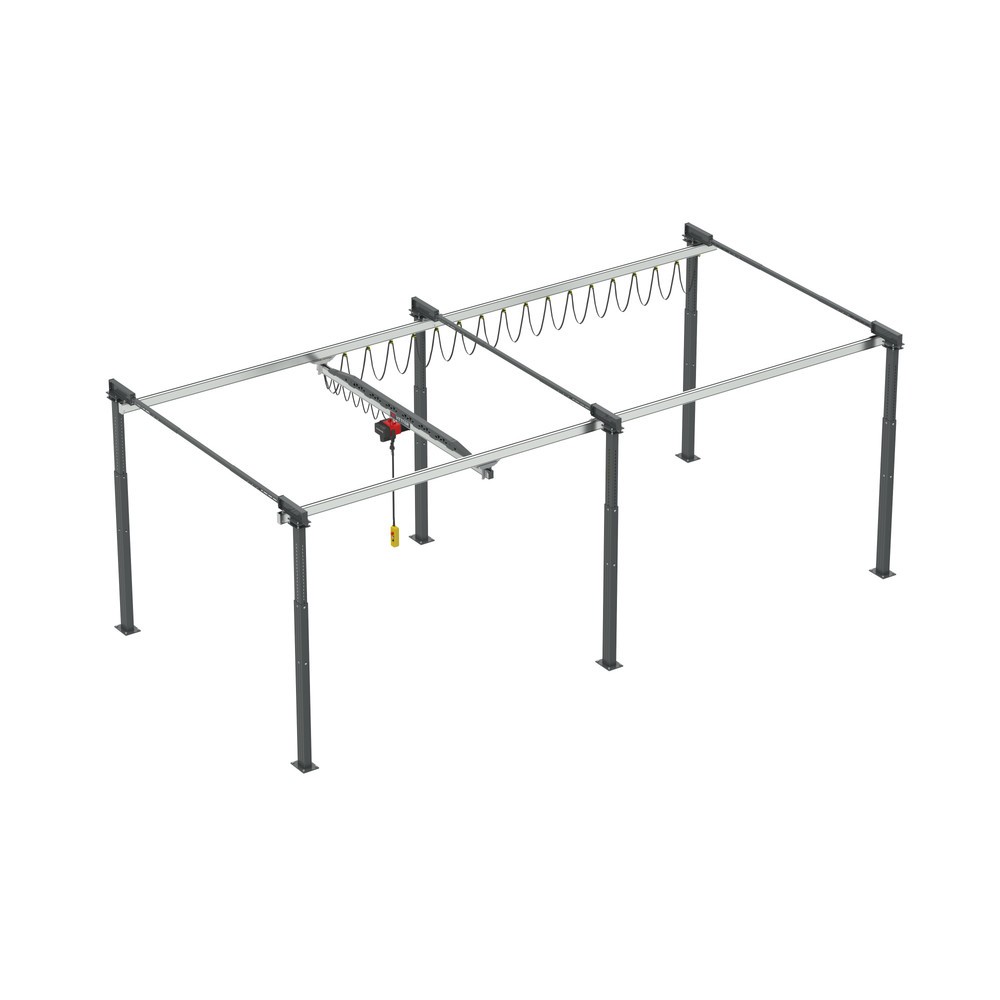 Numéro de l'image du produit 1: Portique de levage birail VETTER® ErgoLine®, portée 10 500 mm, capacité de charge 500 kg