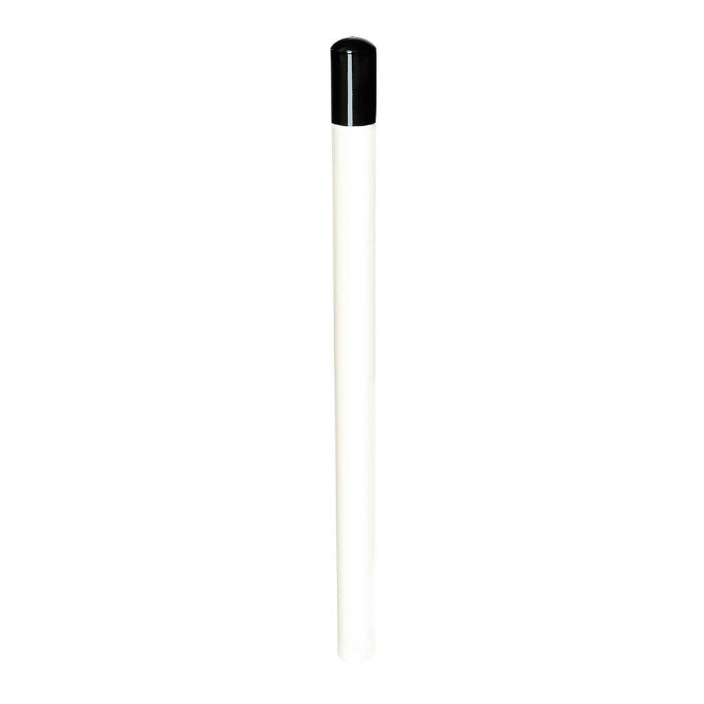 Illustration du produit: Poteau pompier MORAVIA, à bétonner avec ancre, acier, tube rond, à bétonner avec ancre, acier, tube rond, H x Ø 900 x 60 mm, galvanisé à chaud, revêtement blanc
