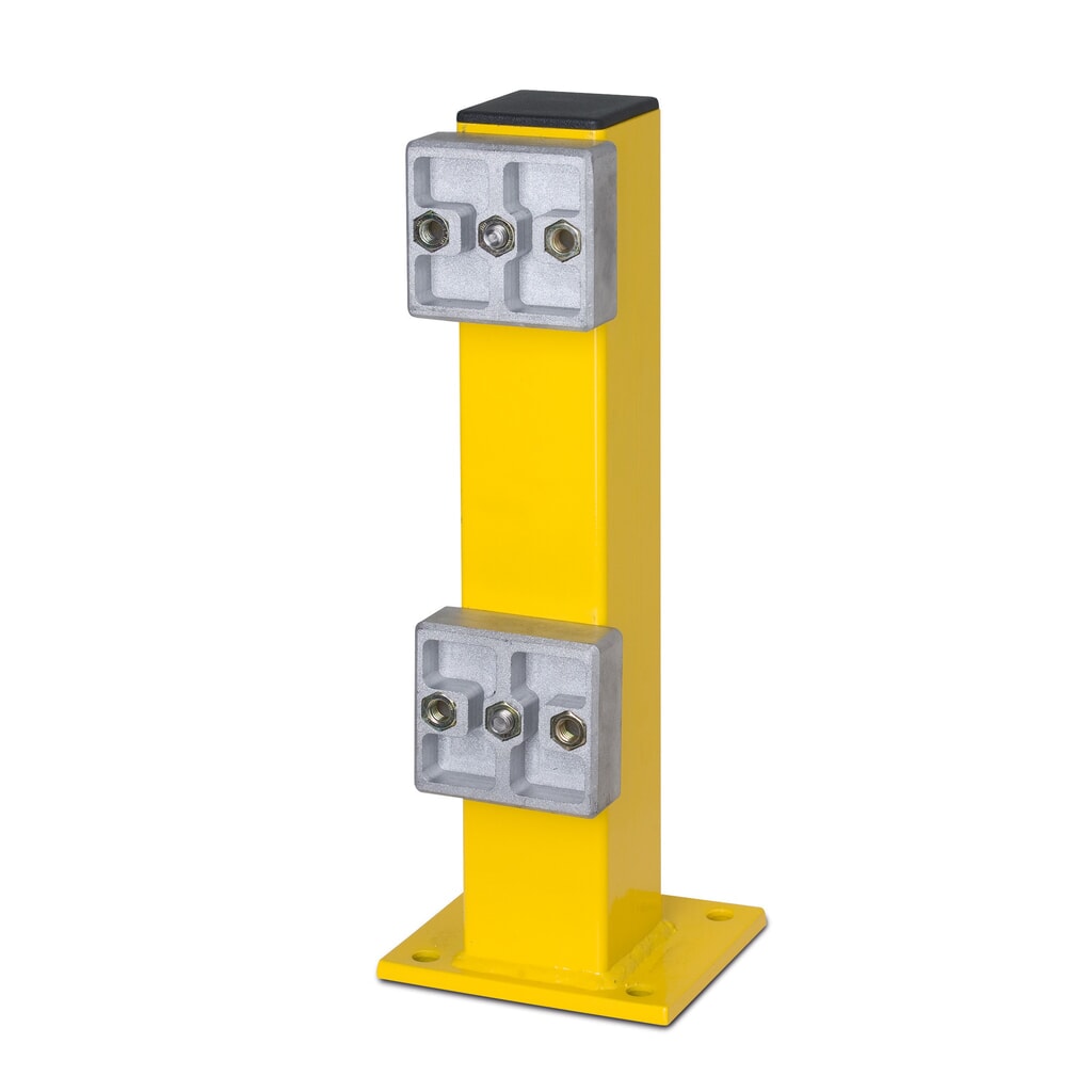 Illustration du produit: Poteau pour glissière de protection à profilé en C, pour l’intérieur, hauteur 465 mm