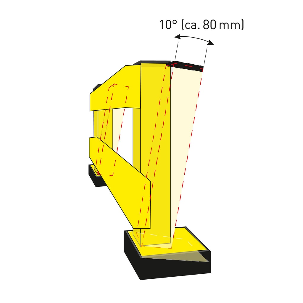 Poteau pour glissière de protection à profilé en C, pour l’intérieur, hauteur 465 mm N° de l'image du produit 10 : Poteau pour glissière de protection à profilé en C, pour l’intérieur, hauteur 465 mm