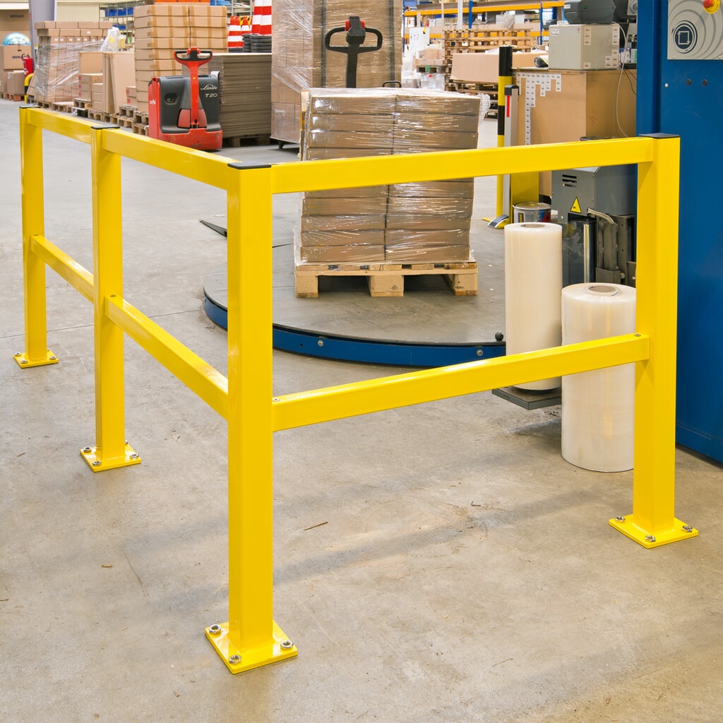 N° de l'image du produit 3 : Rambarde de protection S-Line, pour l’intérieur, poteau de départ/fin, hauteur 1 000 mm