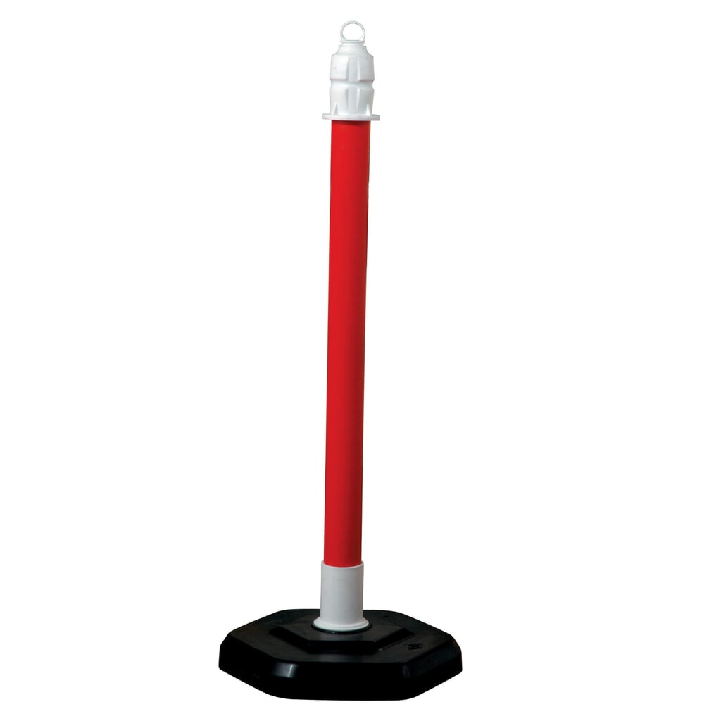 Illustration du produit: Potelet d’avertissement à chaîne, Ø 63 mm, rouge