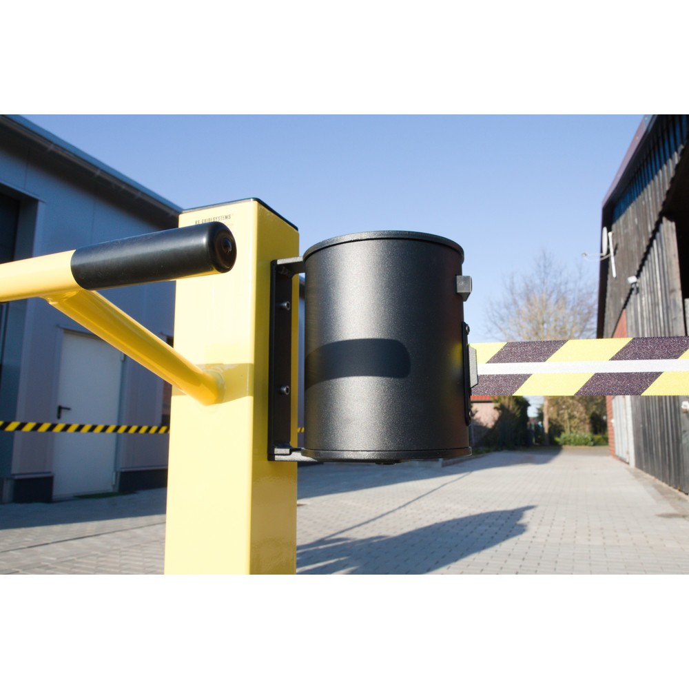 Numéro de l'image du produit 3: Potelet de délimitation RS-GUIDESYSTEMS® GLA 2000-E REFLECTO, longueur 2x 18 m, largeur 50 mm, potelet jaune, sangle noir/jaune