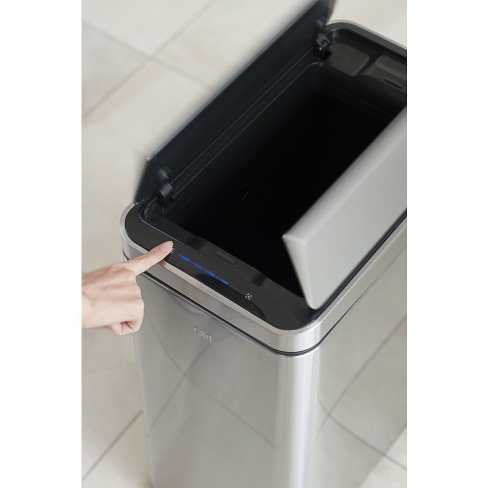 Numéro de l'image du produit 11: Poubelle Deluxe Phantom Sensor EKO, 45 litres, acier inoxydable mat
