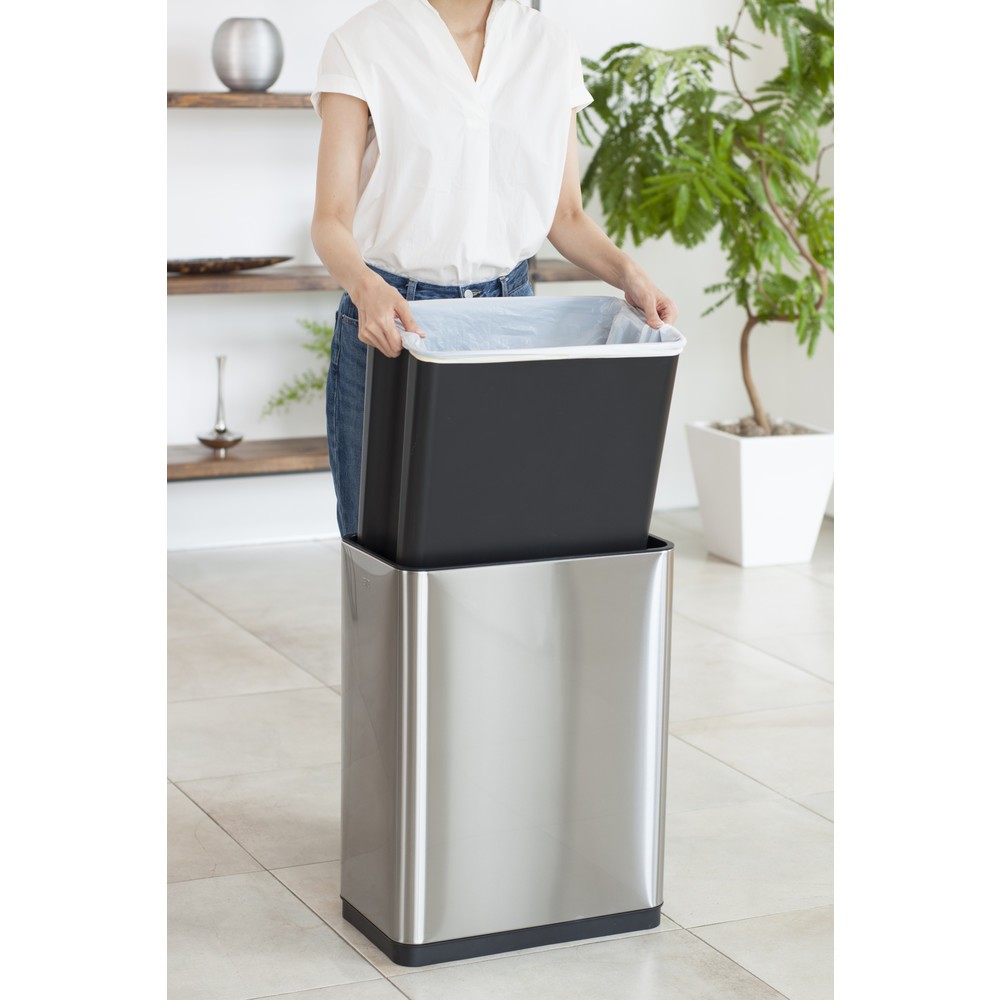 Numéro de l'image du produit 22: Poubelle Deluxe Phantom Sensor EKO, 45 litres, acier inoxydable mat