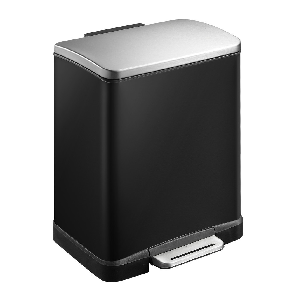 Illustration du produit: Poubelle à pédale E-Cube EKO, 12 litres, noir