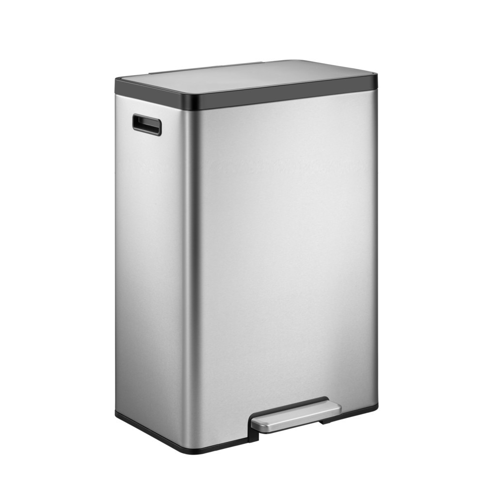 Illustration du produit: Poubelle à pédale EcoCasa 2 EKO, 30 litres, acier inoxydable mat