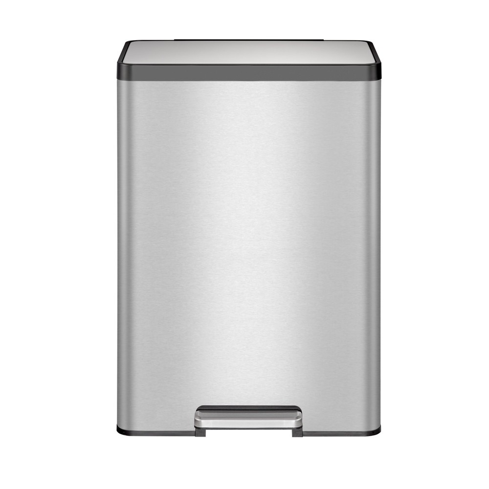 Numéro de l'image du produit 3: Poubelle à pédale EcoCasa 2 EKO, 45 litres, acier inoxydable mat