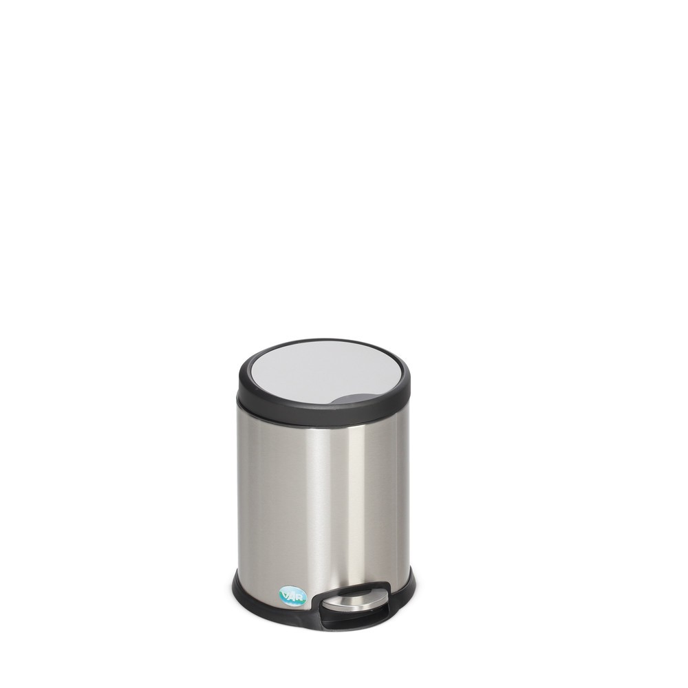 Illustration du produit: Poubelle à pédale en acier inoxydable, 5 litres, mate